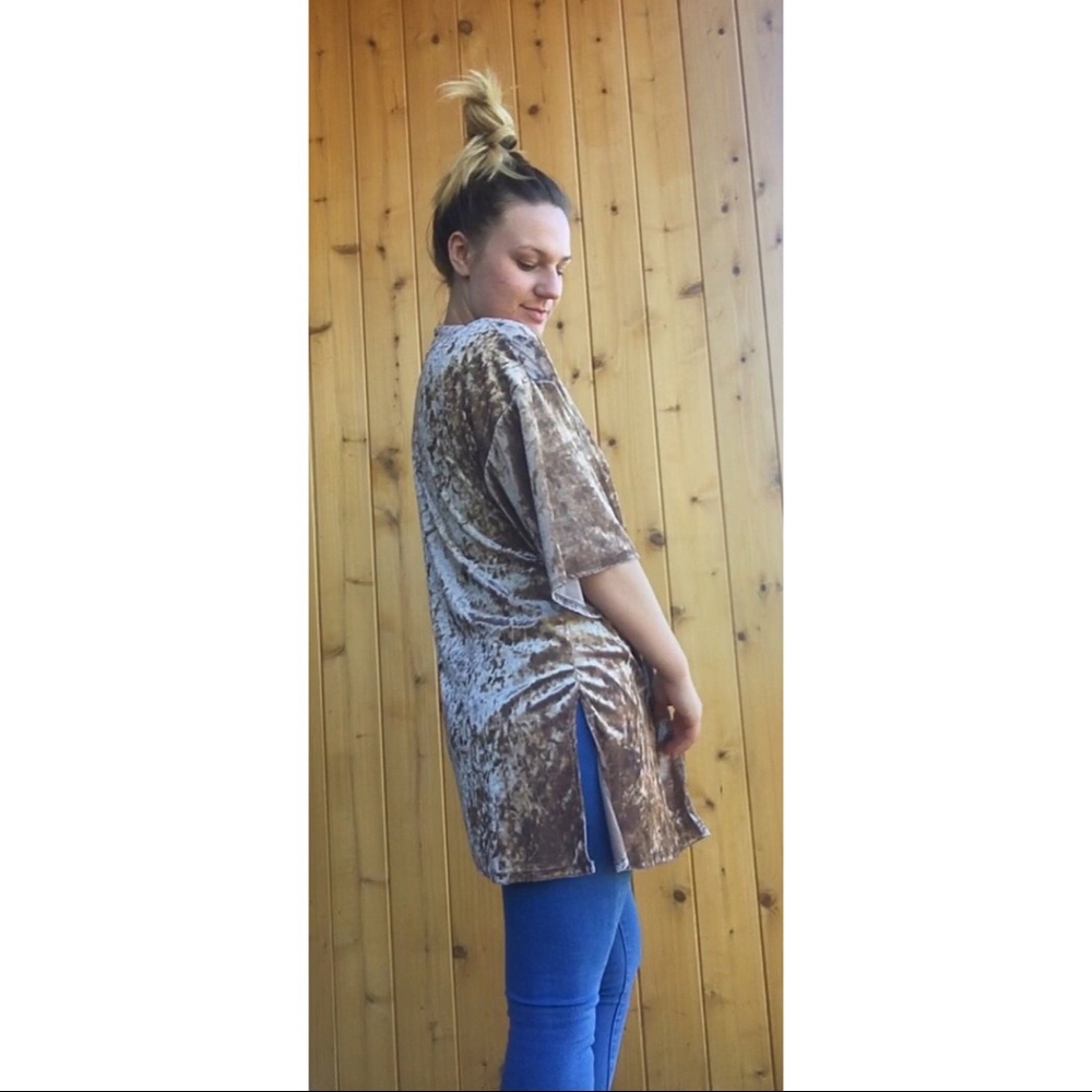 Caution to the wind velvet kimono